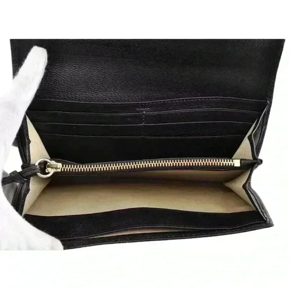 Chloé Black Wallet with Bow Accent - Picture 8 of 11